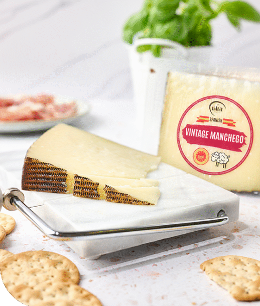 Vintage Manchego Cheese_560x667px Spanish Manchego DOP – Aged 12 Months